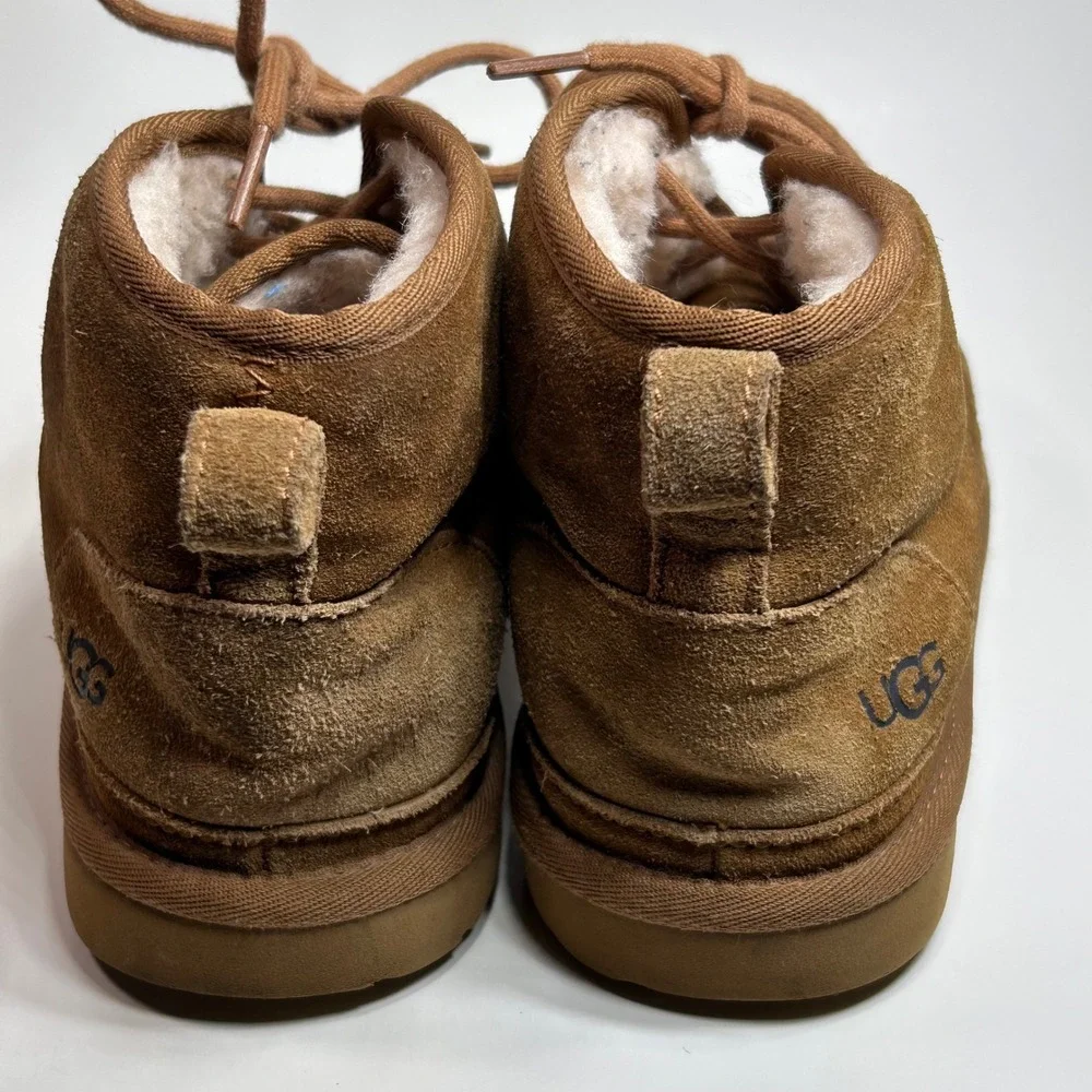 Ugg Neumel Chestnut Suede Lace Up Chukka Boots Mens 6 1017320K